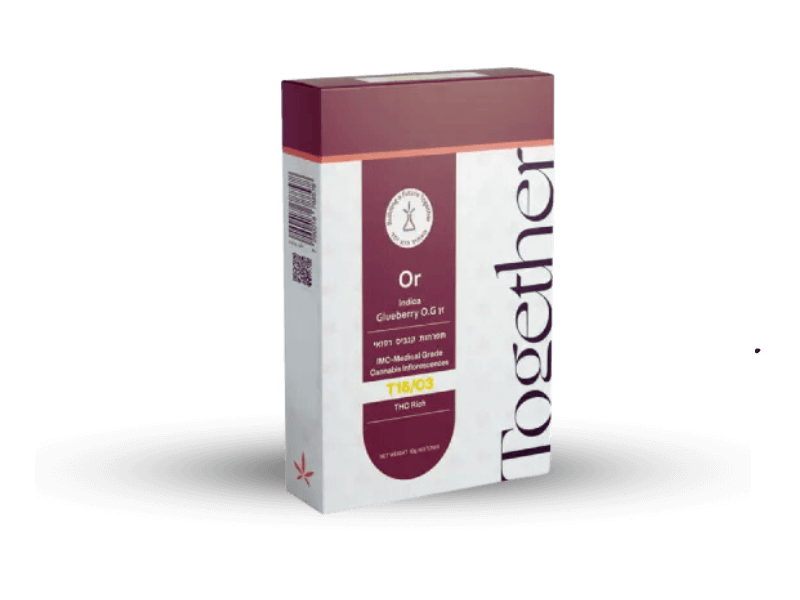 קנאביס רפואי תפרחת אור - T15/C3 - OR טוגדר פארמה לילה - אינדיקה