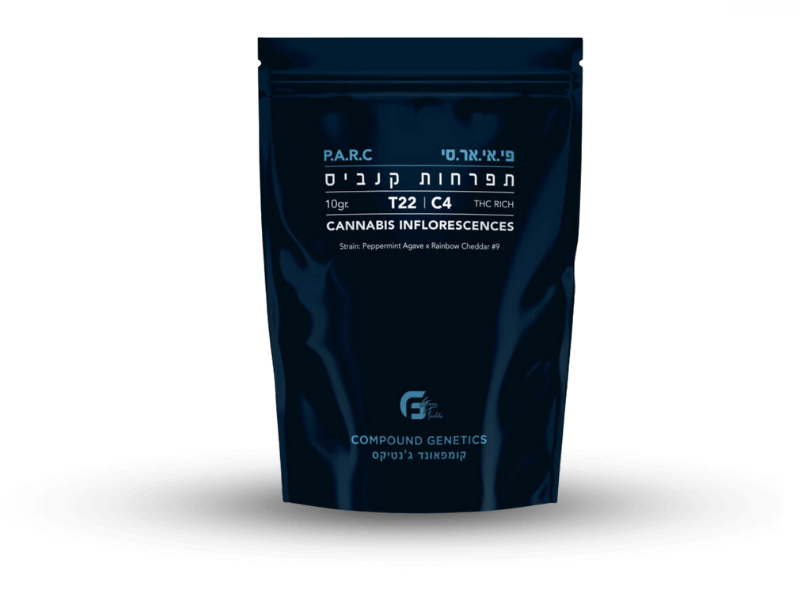 קנאביס רפואי תפרחת פי.אי.אר.סי - T22/C4 - P.A.R.C גרין פילדס יום\לילה - היברידי