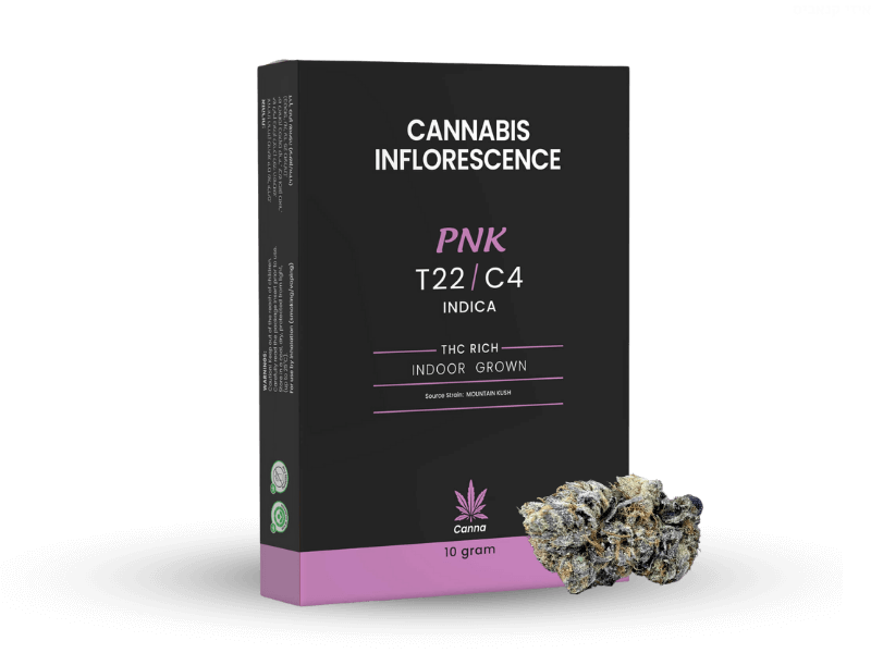 קנאביס רפואי תפרחת פי.אן.קיי - T22/C4 - PNK מאסטרס אוף באדס לילה - אינדיקה