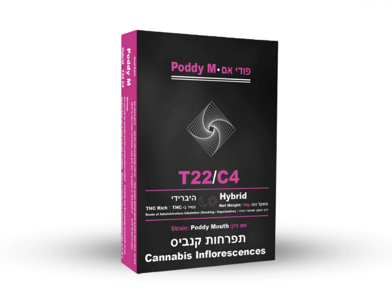קנאביס רפואי תפרחת פודי אם - T22/C4 - Poddy M הרמוני יום\לילה - היברידי