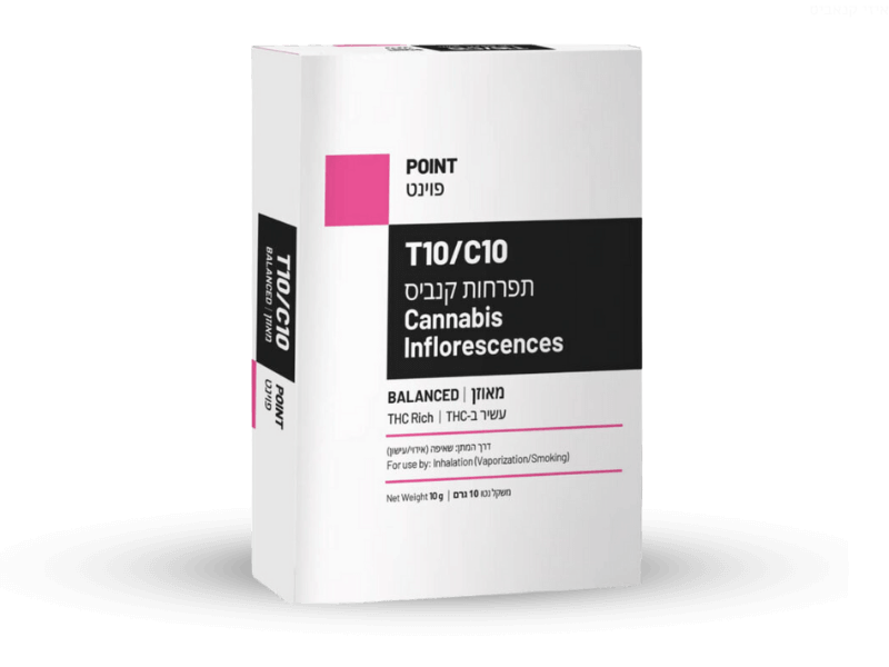 קנאביס רפואי תפרחת פוינט - T10/C10  - Point שיח מדיקל יום\לילה - היברידי