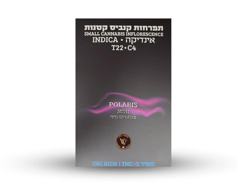 קנאביס רפואי תפרחת פולריס מיני - T22/C4 - Polaris Mini ויטה ורדה לילה - אינדיקה