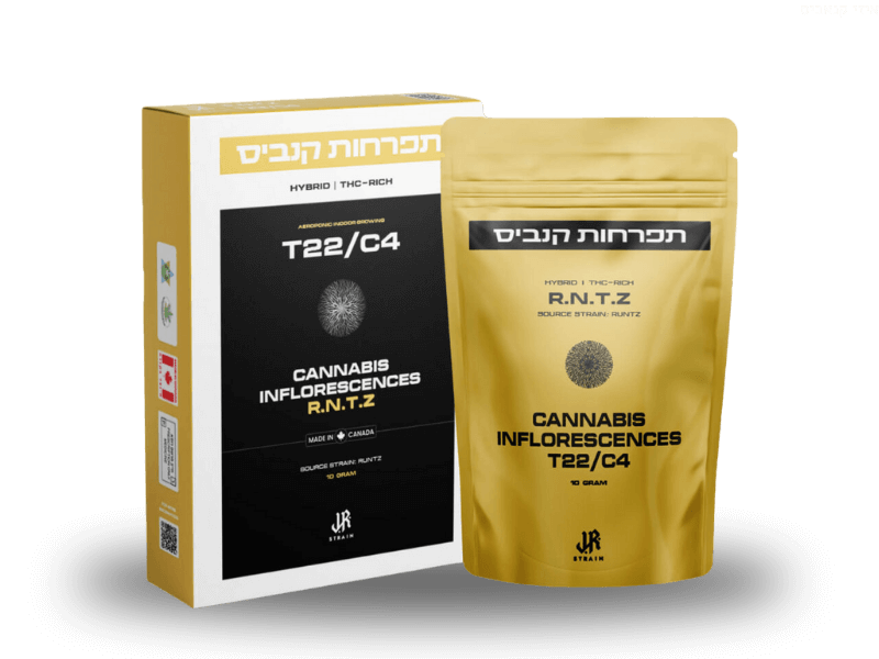 קנאביס רפואי תפרחת ר.נ.ט.ז - T22/C4 - R.N.T.Z טוגדר פארמה יום\לילה - היברידי