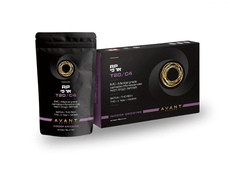 קנאביס רפואי תפרחת אר פי - T22/C4 - RP טוגדר פארמה לילה - אינדיקה