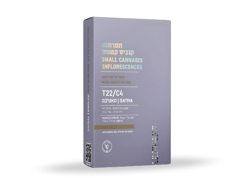 קנאביס רפואי תפרחת רעם צ'יקו מיני - T22/C4 - Ra'am Chico Mini ויטה ורדה יום - סאטיבה