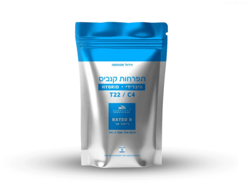 קנאביס רפואי תפרחת רייטד אר - T22/C4 - Rated R קנאבר יום\לילה - היברידי