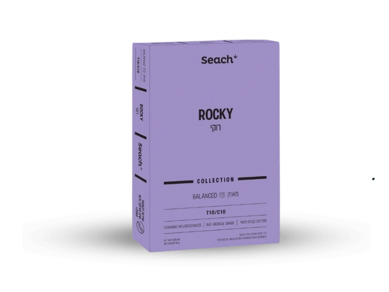 קנאביס רפואי תפרחת רוקי - T10/C10 - Rocky שיח מדיקל יום\לילה - היברידי