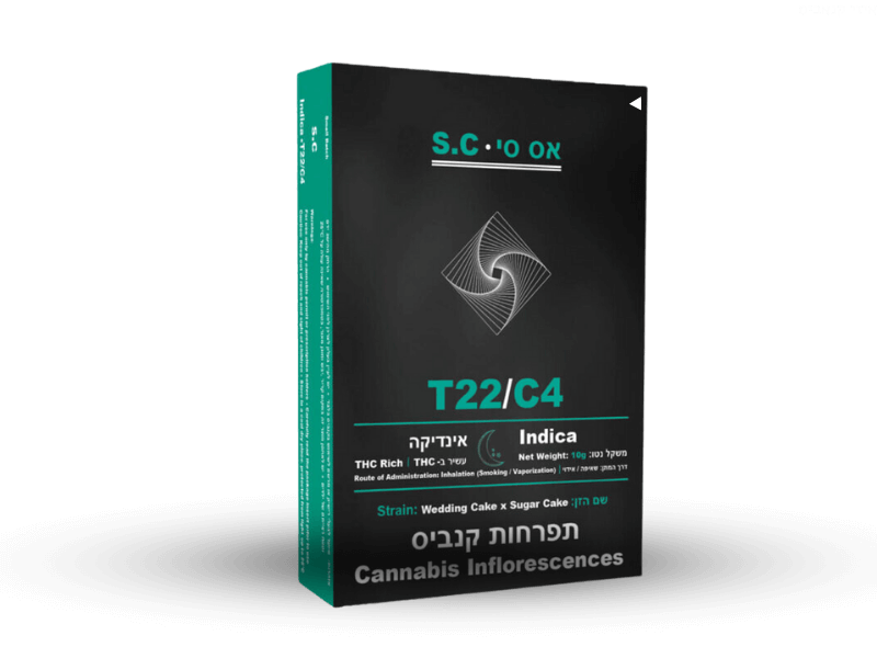 קנאביס רפואי תפרחת אס.סי - T22/C4 - S.C הרמוני לילה - אינדיקה