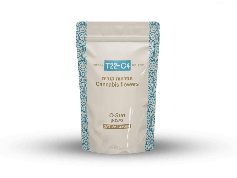 קנאביס רפואי תפרחת סי&סאן - T22/C4 - Sea&Sun דוד וגוליית יום - סאטיבה