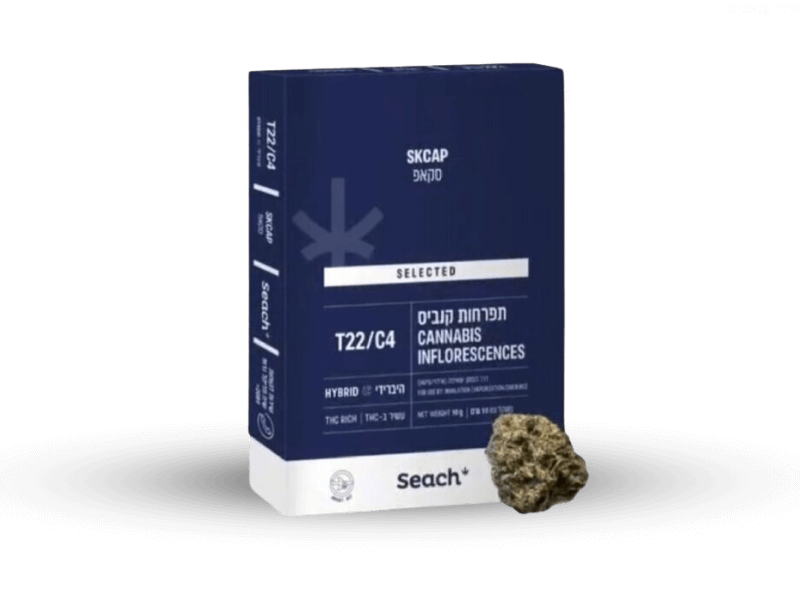 קנאביס רפואי תפרחת סקאפ - T22/C4 - Skcap שיח מדיקל יום\לילה - היברידי