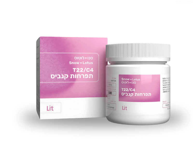 קנאביס רפואי תפרחת סנואו לוטוס - T22/C4 - Snow Lotus פיס נטורלס לילה - אינדיקה