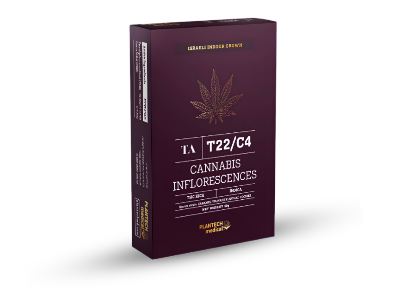 קנאביס רפואי תפרחת טי איי  - T22/C4 - TA פלאנטק מדיקל לילה - אינדיקה