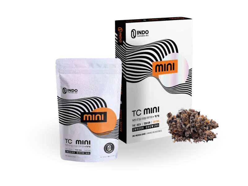 קנאביס רפואי תפרחת טי סי מיני (TC) - T22/C4 - TC Mini טריכום יום - סאטיבה