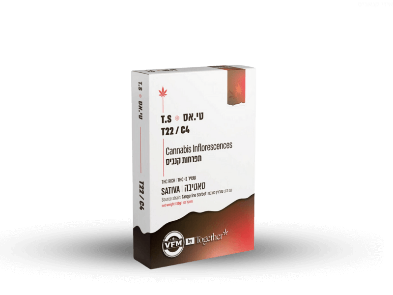 קנאביס רפואי תפרחת טי.אס - T22/C4 - T.S טוגדר פארמה יום - סאטיבה