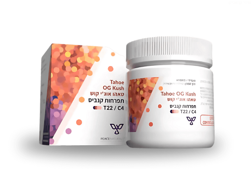 קנאביס רפואי תפרחת טאהו אוג'י קוש - T22/C4 - Tahoe OG Kush פיס נטורלס יום\לילה - היברידי
