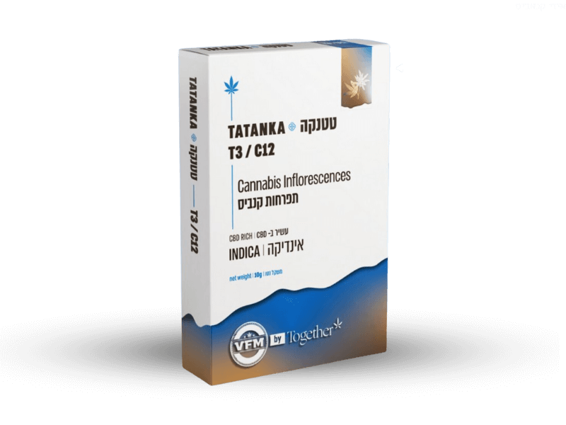 קנאביס רפואי תפרחת טטנקה - T3/C12 - Tatanka טוגדר פארמה לילה - אינדיקה