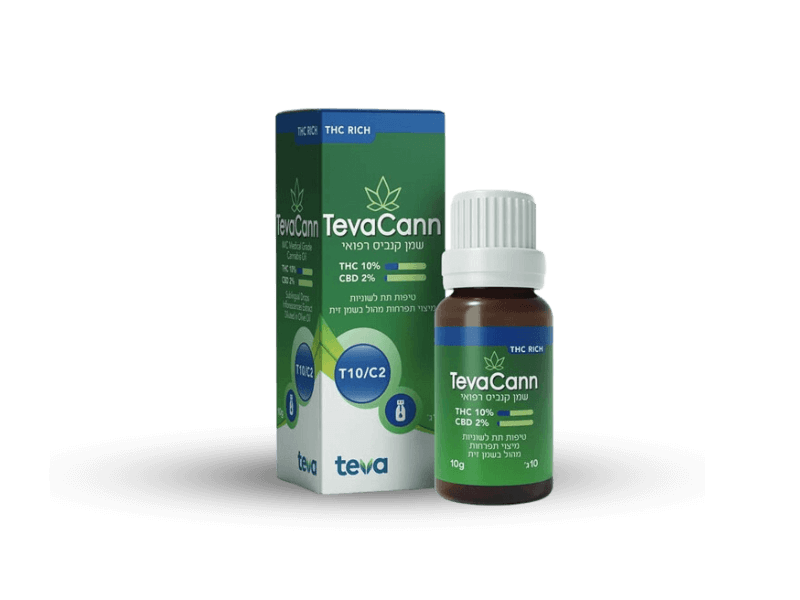 קנאביס רפואי שמן טבעקאן - T10/C2 - TevaCann טבע יום\לילה - היברידי