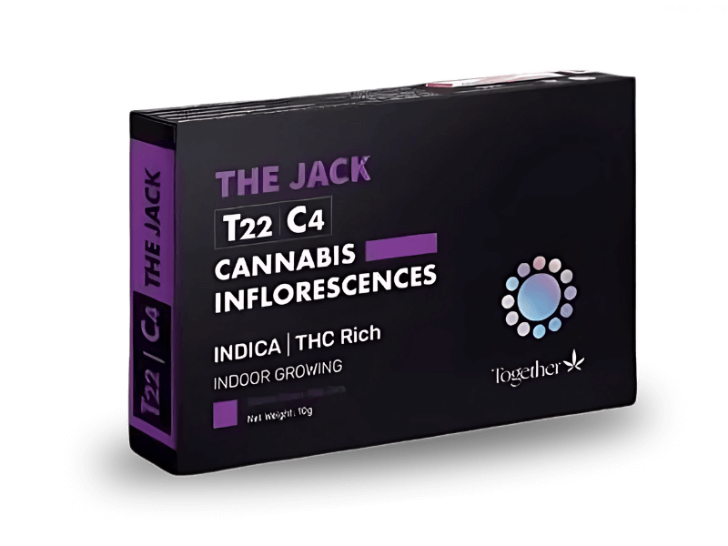 קנאביס רפואי תפרחת דה ג'ק  - T22/C4 - The Jack טוגדר פארמה לילה - אינדיקה