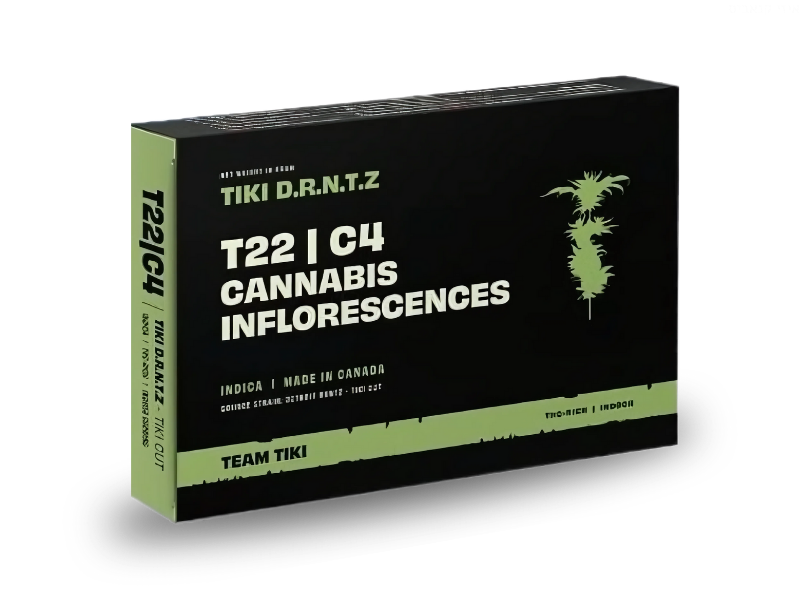 קנאביס רפואי תפרחת טיקי ד.ר.נ.ט.ז - T22/C4 - Tiki D.R.N.T.Z טוגדר פארמה לילה - אינדיקה