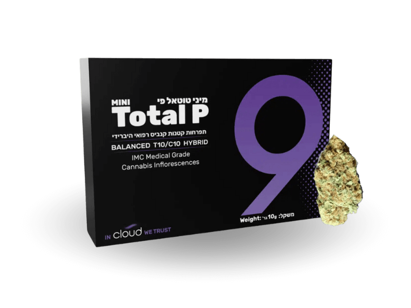 קנאביס רפואי תפרחת טוטאל פי מיני - T10/C10 - Total P Mini גרינקום יום\לילה - היברידי