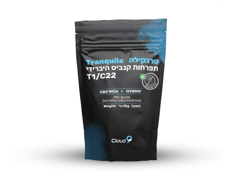 קנאביס רפואי תפרחת טרנקילה - T1/C22 - Tranquila גרינקום יום\לילה - היברידי