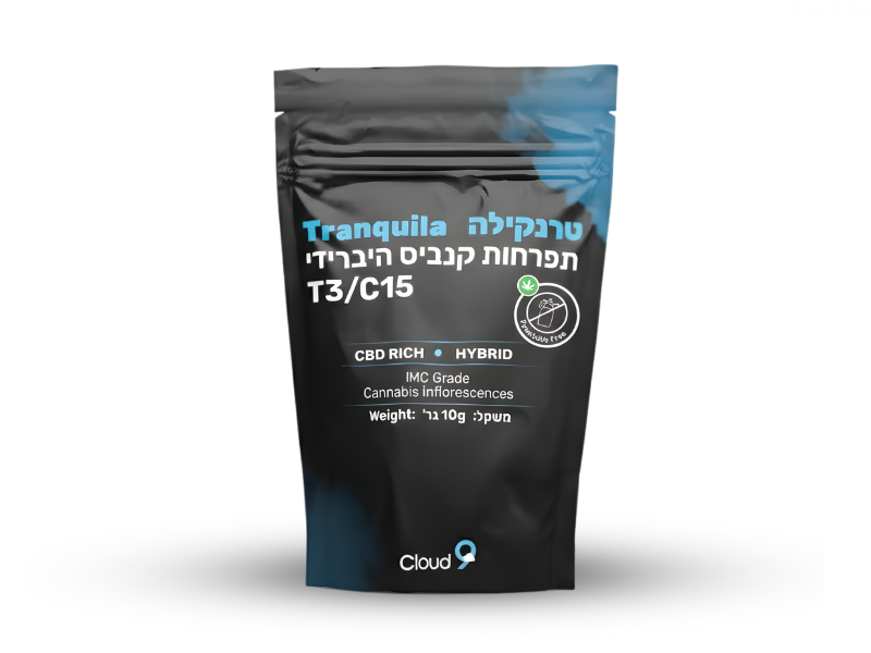 קנאביס רפואי תפרחת טרנקילה - T3/C15 - Tranquila גרינקום יום\לילה - היברידי