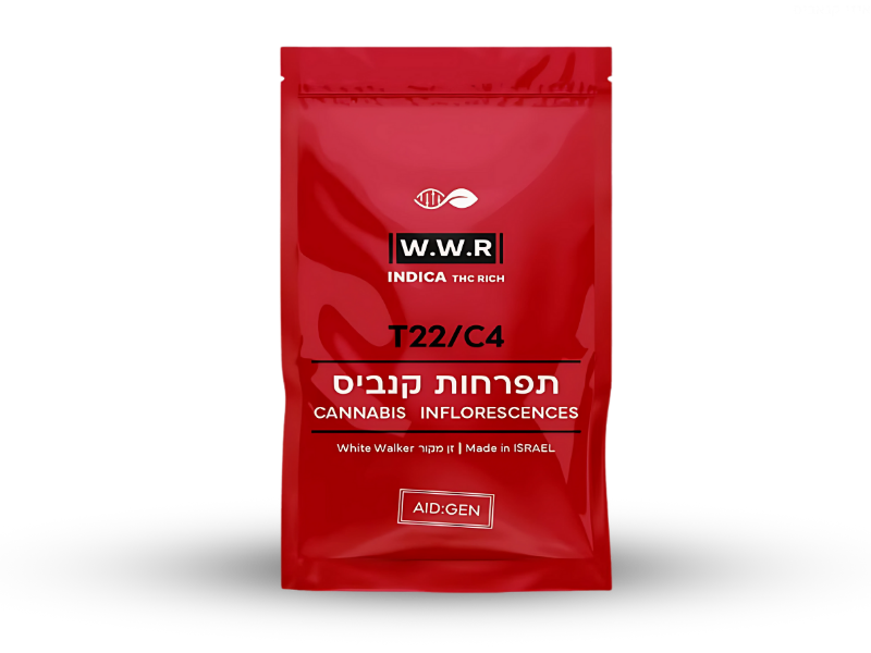 קנאביס רפואי תפרחת וו.וו.אר - T22/C4 - W.W.R איי איי די קאן לילה - אינדיקה