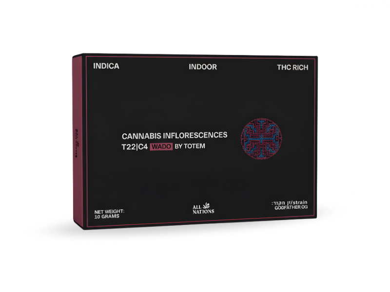 קנאביס רפואי תפרחת וואדו - T22/C4 - Wado קנדוק לילה - אינדיקה