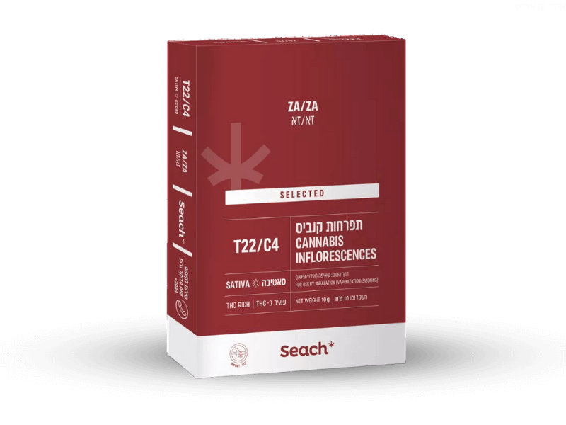 קנאביס רפואי תפרחת זא/זא - T22/C4 - ZA/ZA שיח מדיקל יום - סאטיבה