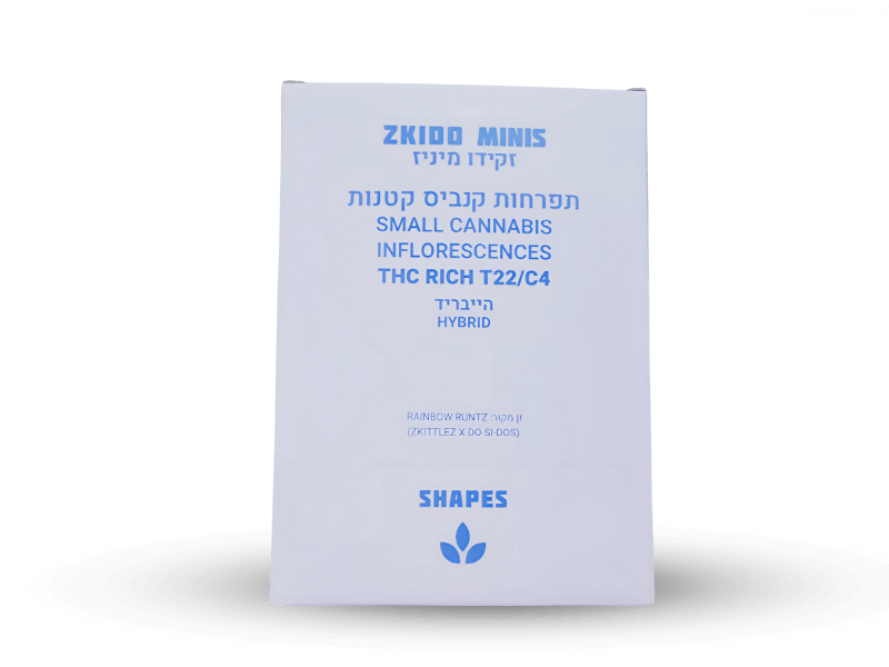 קנאביס רפואי תפרחת זקידו מיני - T22/C4 - Zkido Mini קנדוק יום\לילה - היברידי