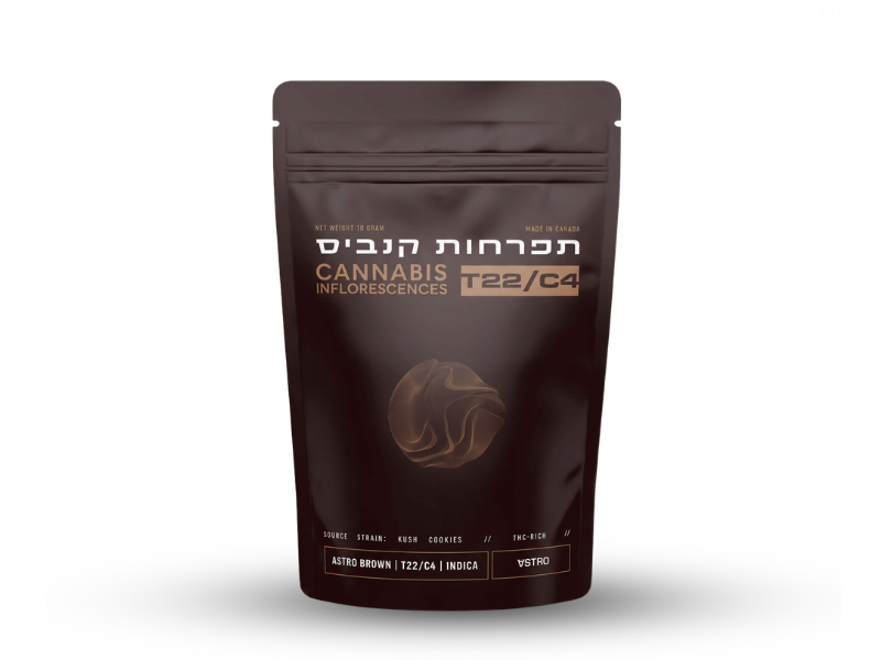 קנאביס רפואי תפרחת אסטרו בראון - T22/C4 - ASTRO BROWN טוגדר פארמה יום - סאטיבה
