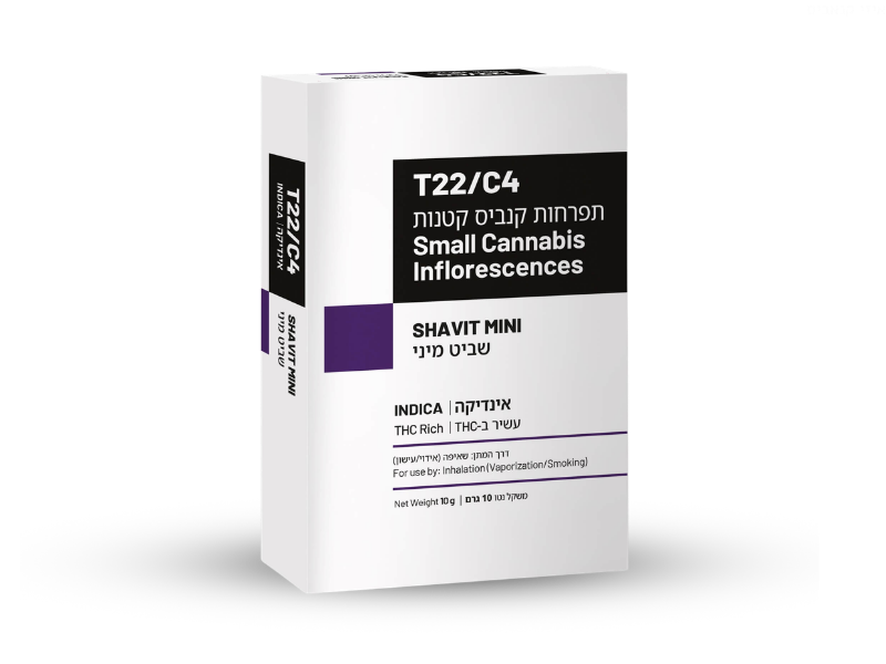 קנאביס רפואי תפרחת שביט מיני - T22/C4 - SHAVIT MINI שיח מדיקל לילה - אינדיקה