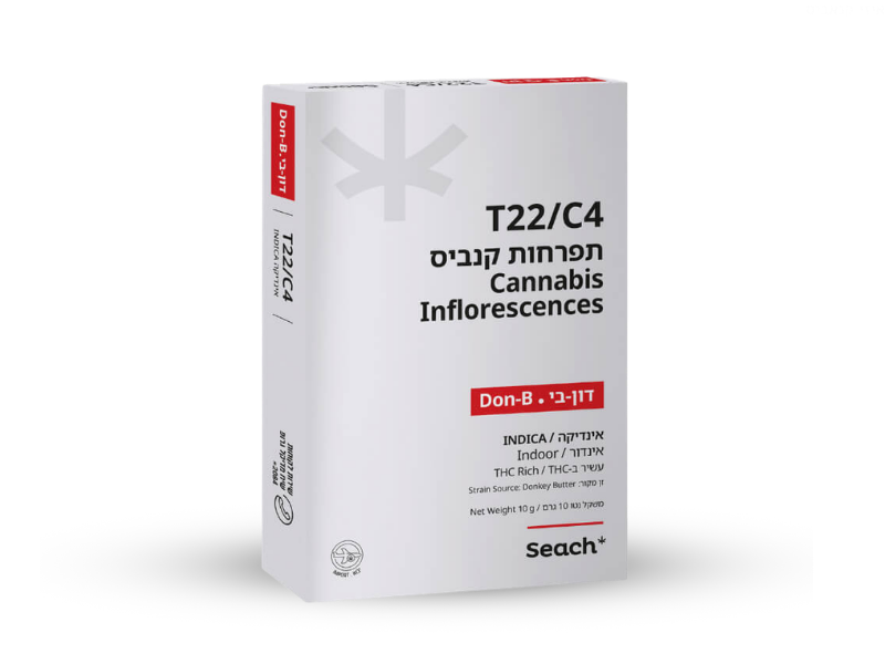 קנאביס רפואי תפרחת דון-בי - T22/C4 - Don-B שיח מדיקל לילה - אינדיקה