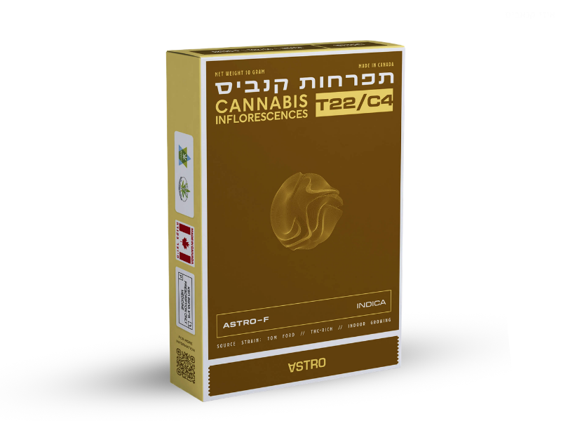 קנאביס רפואי תפרחת אסטרו אף - T22/C4 - Astro F טוגדר פארמה לילה - אינדיקה