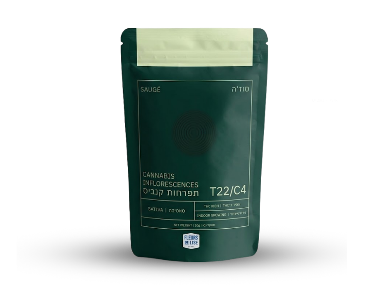 קנאביס רפואי תפרחת סוז'ה - T22/C4 - Saugé טוגדר פארמה יום - סאטיבה