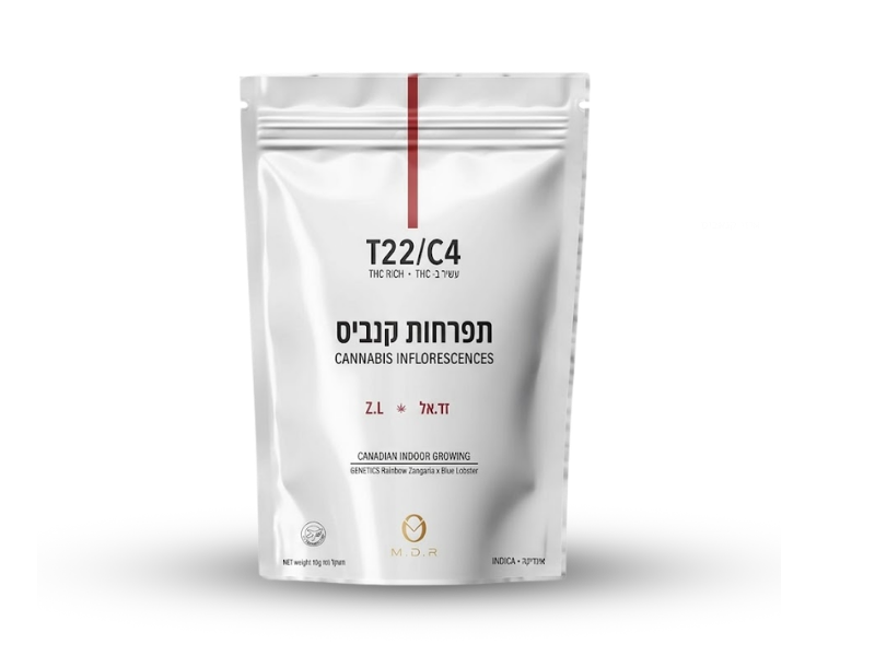 קנאביס רפואי תפרחת זד.אל - T22/C4 - Z.L מדיקן איקס לילה - אינדיקה