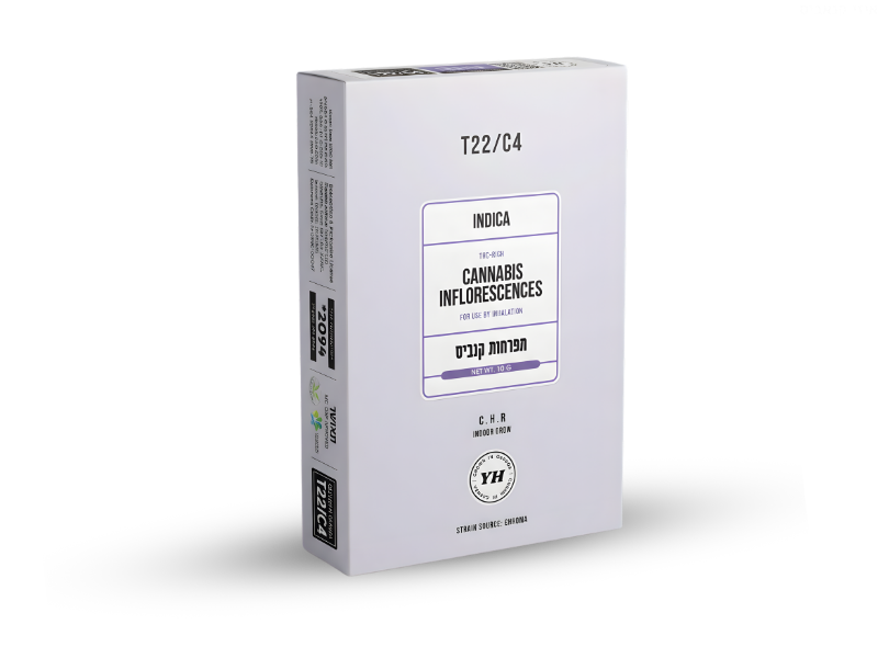 קנאביס רפואי תפרחת סי.אייץ'.אר - T22/C4 - C.H.R טוגדר פארמה לילה - אינדיקה