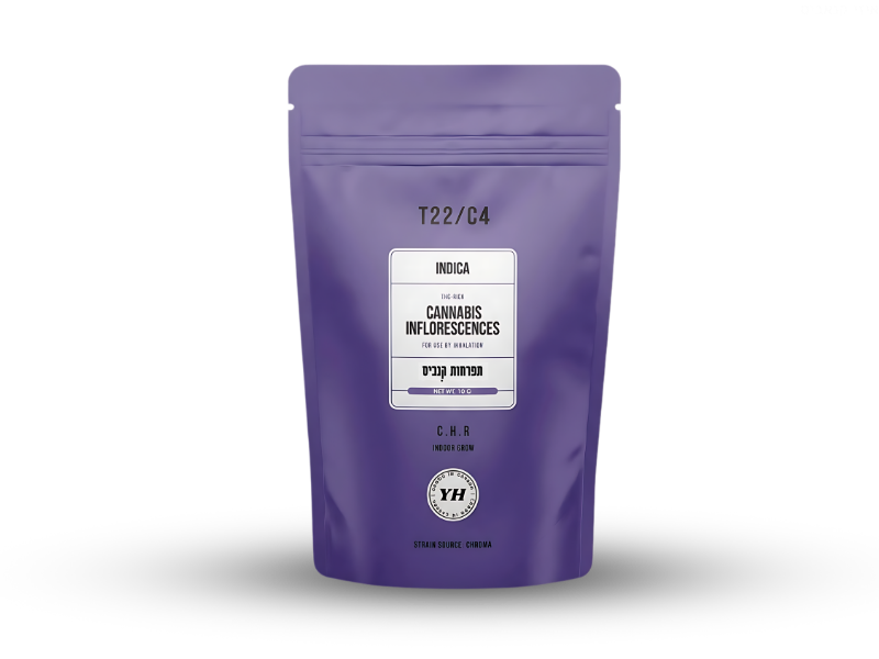 קנאביס רפואי תפרחת סי.אייץ'.אר - T22/C4 - C.H.R טוגדר פארמה לילה - אינדיקה
