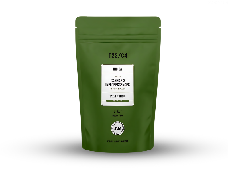 קנאביס רפואי תפרחת אס.קיי.טי - T22/C4 - S.K.T טוגדר פארמה לילה - אינדיקה