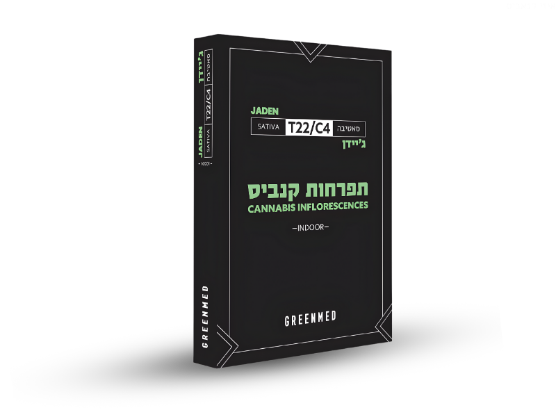 קנאביס רפואי תפרחת ג'יידן - T22/C4 - JADEN גרינמד לילה - אינדיקה