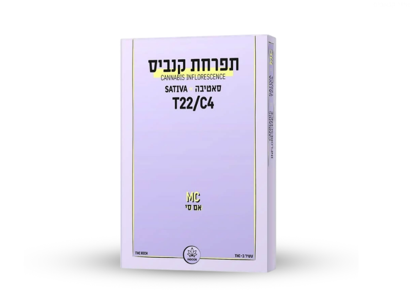 קנאביס רפואי תפרחת אם סי - T22/C4 - MC קנטק יום - סאטיבה