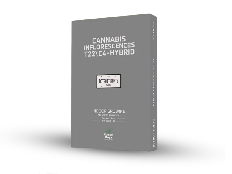 קנאביס רפואי תפרחת דטרויט ראנץ - T22/C4 - Detroit Runtz גרין בויז יום\לילה - היברידי