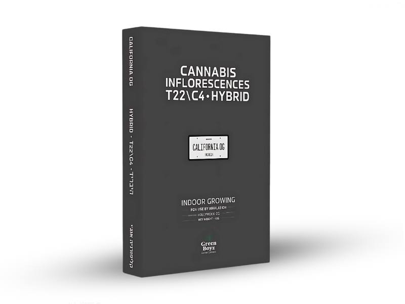 קנאביס רפואי תפרחת קליפורניה אוג'י - T22/C4 - California OG גרין בויז יום\לילה - היברידי