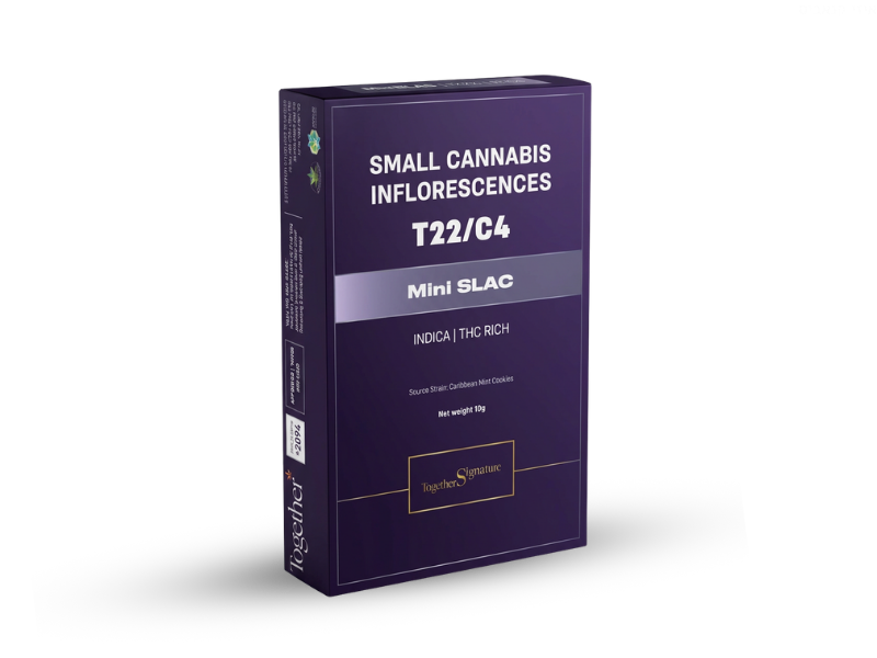 קנאביס רפואי תפרחת סלאק מיני - T22/C4 - Slac Mini טוגדר פארמה לילה - אינדיקה