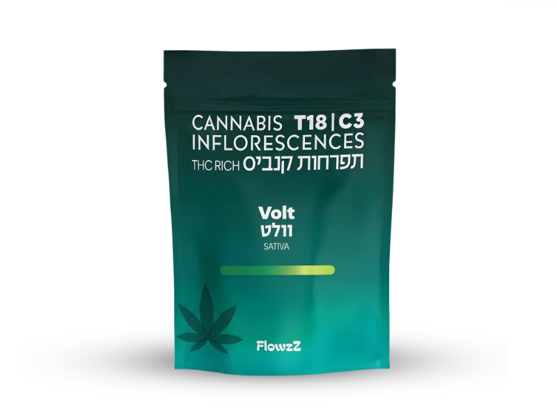 קנאביס רפואי תפרחת וולט - T18/C3 - VOLT בזלת פארמה יום - סאטיבה