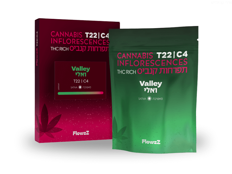 קנאביס רפואי תפרחת ואלי - T22/C4 - Vali בזלת פארמה יום - סאטיבה