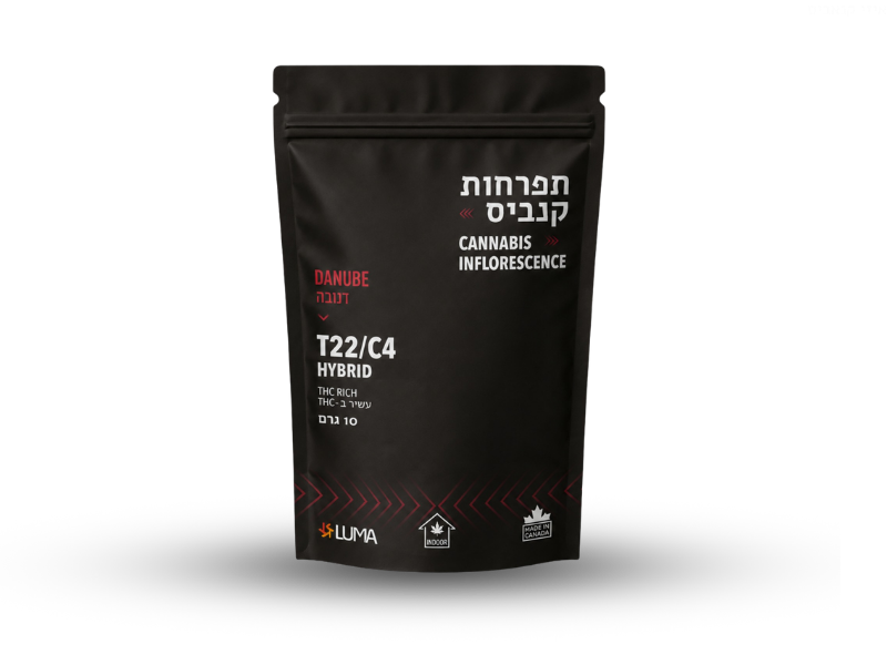 קנאביס רפואי תפרחת דנובה - T22/C4 - Danube קנטק יום\לילה - היברידי