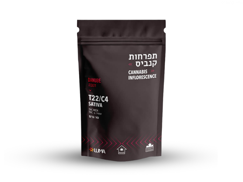קנאביס רפואי תפרחת דנובה - T22/C4 - Danube קנטק יום\לילה - היברידי
