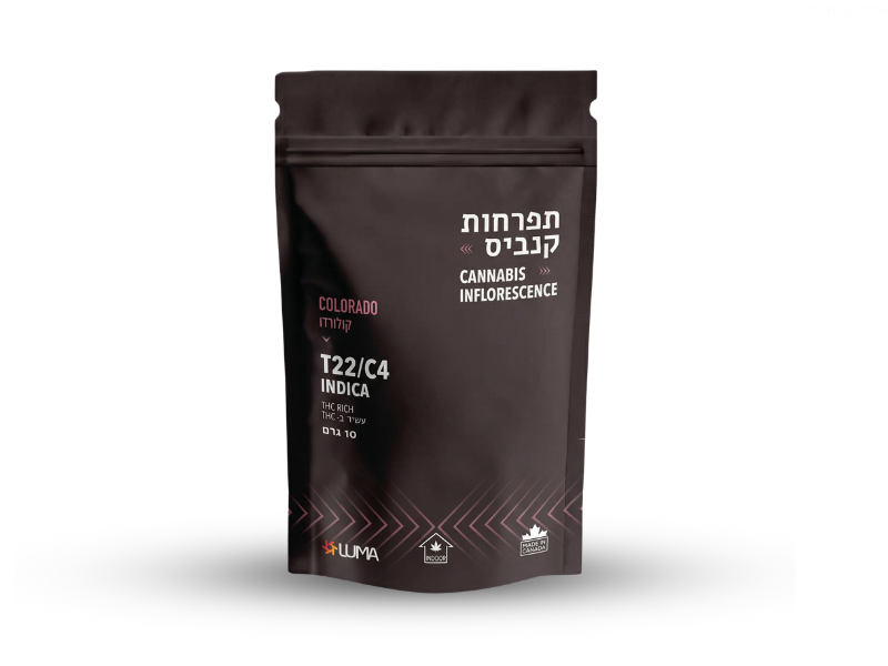 קנאביס רפואי תפרחת קולורדו - T22/C4 - Colorado קנטק לילה - אינדיקה