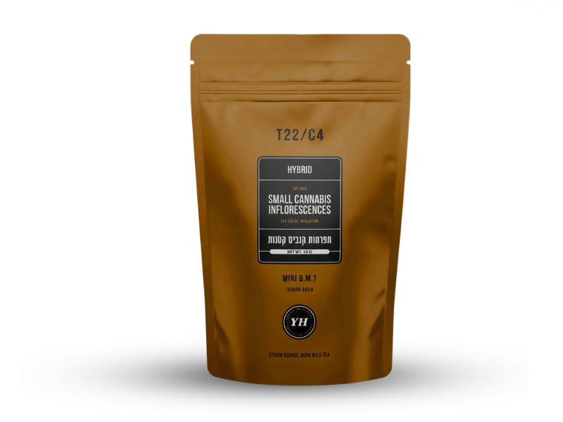 קנאביס רפואי תפרחת בי.אם.טי מיני - T22/C4 - B.M.T Mini טוגדר פארמה יום\לילה - היברידי